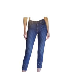 L'AGENCE Angelique High-Rise Studded Skinny Jeans 25